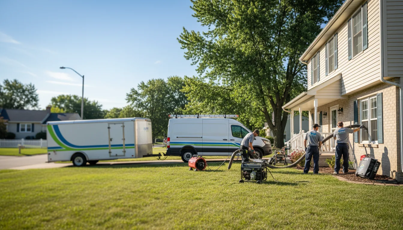 Flooded Basement Restoration And Cleanup With Repair in Enon, OH near me